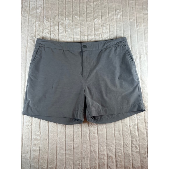 Faherty All Day Shorts Mens Size 40 Gray Casual Walking Hybrid - Picture 1 of 7